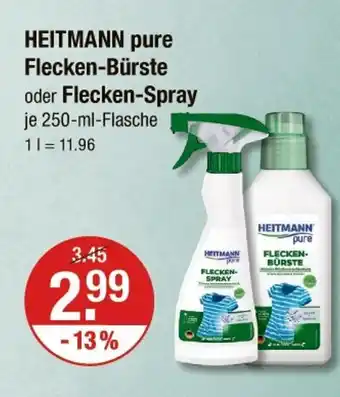 V Markt Heitmann pure flecken-bürste oder flecken-spray Angebot