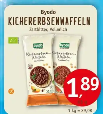 Erdkorn Biomarkt Byodo kichererbsenwaffeln Angebot