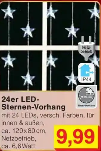 Jawoll 24er LED Sternen-Vorhang Angebot