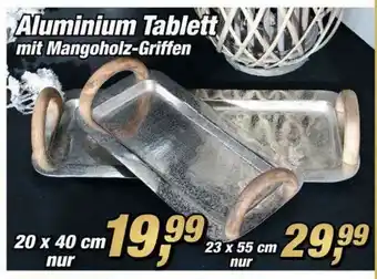 Posten Börse Aluminium Tablett Mt Mangoholz-griffen Angebot