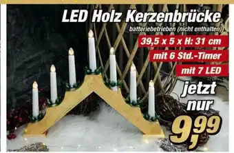 Posten Börse Led Holz Kerzenbrücke Angebot