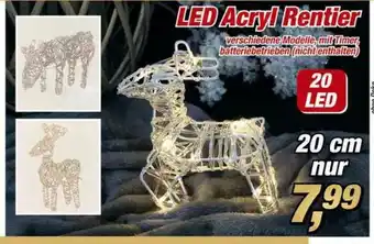 Posten Börse Led Acryl Rentier Angebot