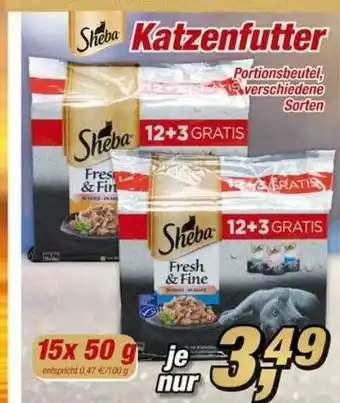 Posten Börse Sheba Katzenfutter Angebot