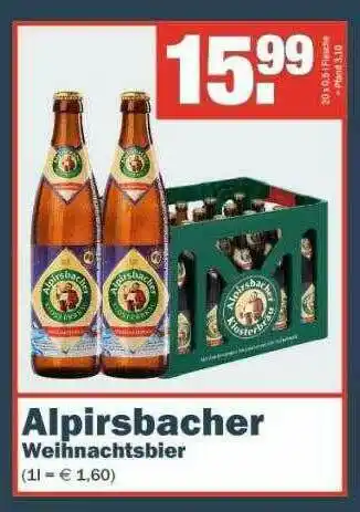 Benz Getränke Alpirsbacher Weihnachtsbier Angebot