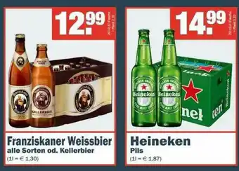 Benz Getränke Franziskaner Weissbier Oder Heineken Pils Angebot