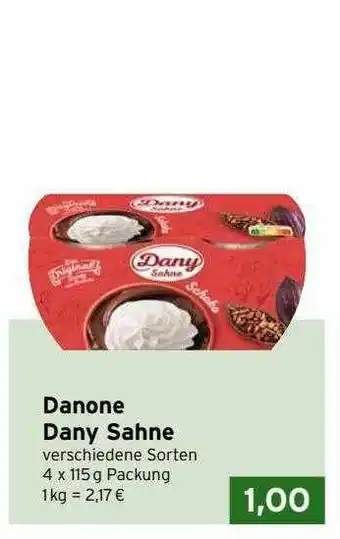 CAP Markt Danone Dany Sahne Angebot