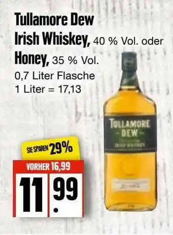 Edeka Frischemarkt Tullamore Dew Irish Whiskey Honey Angebot