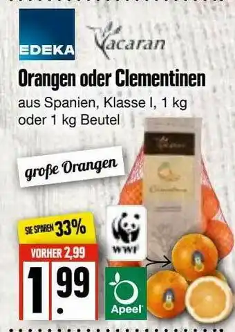 Edeka Frischemarkt Orangen Oder Clementinen Angebot