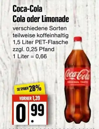 Edeka Frischemarkt Coca-cola Cola Oder Limonade Angebot