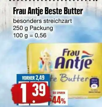 Edeka Frischemarkt Frau Antje Beste Butter Angebot