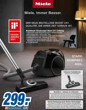 expert Techno Land Miele Beutellose Boost Cx1 Angebot