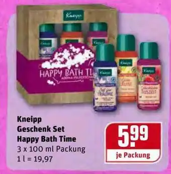 REWE Kaufpark Kneipp Geschenk Set Happy Bath Time Angebot