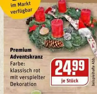 REWE Kaufpark Premium Adventskranz Angebot