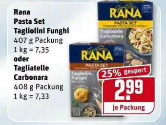 REWE Kaufpark Rana Pasta Set Tagliolino Funghi Oder Tagliatelle Carbonara Angebot