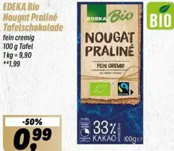 Simmel EDEKA Bio Nougat Praliné Tafelschokolade Angebot
