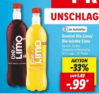 Lidl Granini die limo oder die leichte limo Angebot