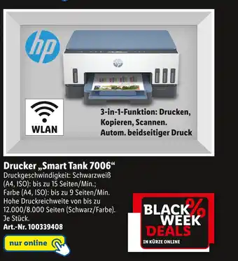 Lidl Hp drucker „smart tank 7006“ Angebot