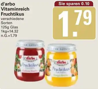 WEZ d'arbo Vitaminreich Fruchtikus Angebot