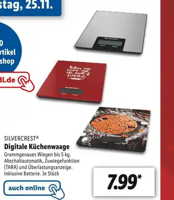 Lidl Silvercrest digitale küchenwaage Angebot