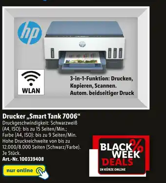 Lidl Hp drucker „smart tank 7006“ Angebot