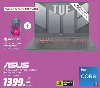 MediaMarkt Asus tuf gaming f17 fx707vi-hx104w gaming notebook + maus Angebot