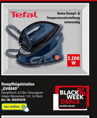 Lidl Tefal dampfbügelstation „gv6840“ Angebot