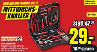 B1 Discount Baumarkt Meister Haushaltskoffer Angebot