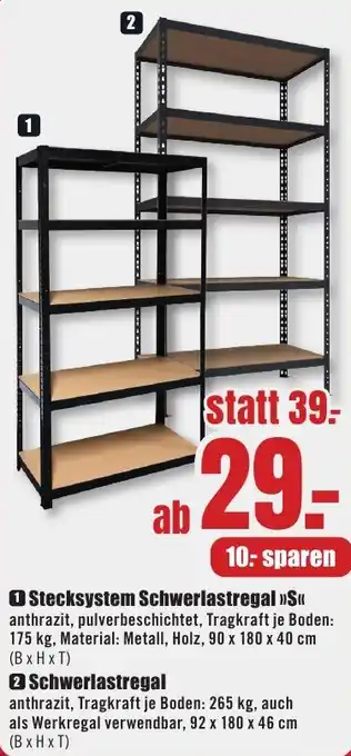 B1 Discount Baumarkt Stecksystem Schwerlastregal S Angebot