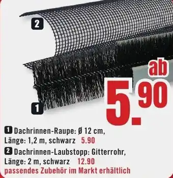 B1 Discount Baumarkt Dachrinnen-Raupe Angebot