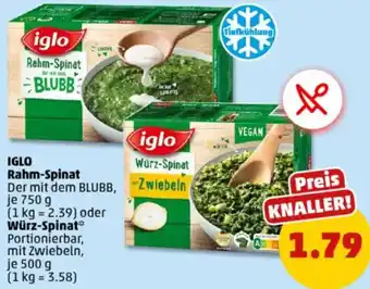 PENNY IGLO Rahm-Spinat oder Würz-Spinat Angebot