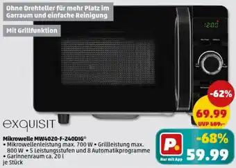 PENNY Exquisit Mikrowelle MW4020-F-240DIG Angebot