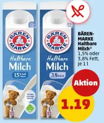 PENNY BÄRENMARKE Haltbare Milch Angebot