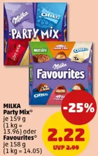 PENNY Milka Party Mix oder Favourites Angebot