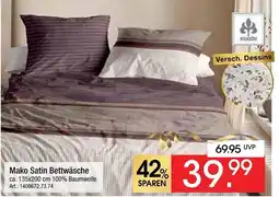 Zurbrüggen Irisette mako satin bettwäsche Angebot