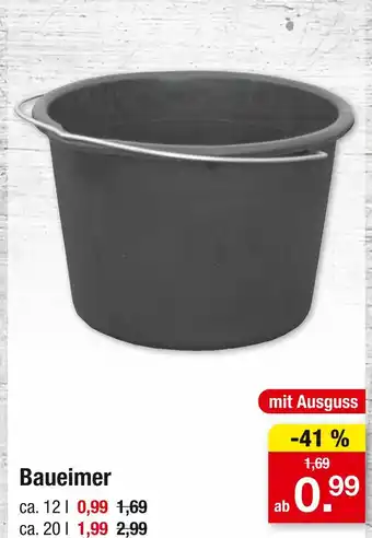 Zimmermann Baueimer Angebot