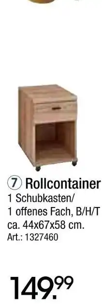 Zurbrüggen Rollcontainer Angebot