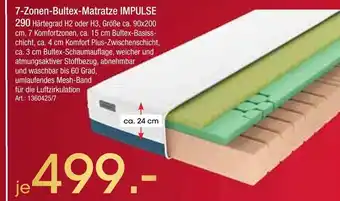 Zurbrüggen Bultex 7-zonen-bultex-matratze impulse 290 Angebot