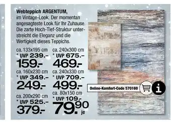 Ostermann Webteppich argentum Angebot