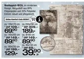 Ostermann Webteppich ibiza Angebot