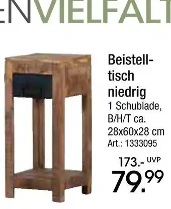 Zurbrüggen Beistelltisch niedrig Angebot