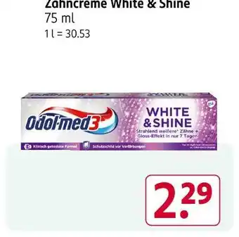 Rossmann Odol-med3 zahncreme white & shine Angebot
