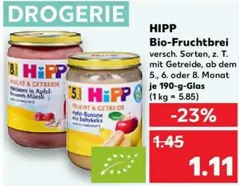 Kaufland HIPP Bio-Fruchtbrei Angebot