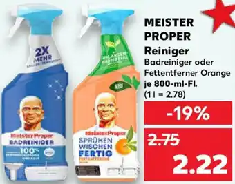 Kaufland MEISTER PROPER Reiniger Angebot