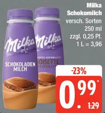 Edeka Milka Schokomilch Angebot