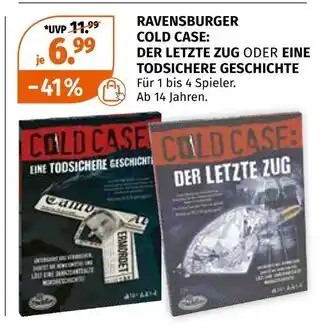 Müller Ravensburger cold case: der letzte zug oder eine todsichere geschichte Angebot
