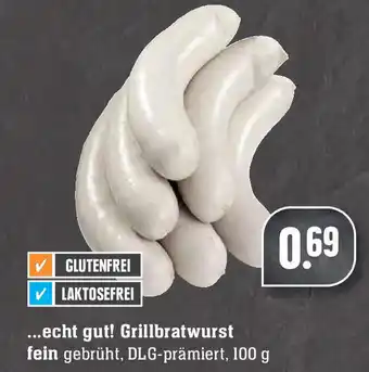 Edeka echt gut! Grillbratwurst 100g Angebot