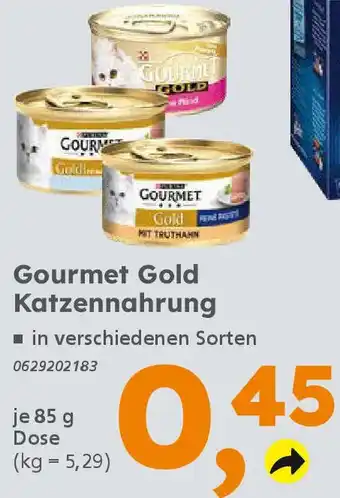 Globus Baumarkt Gourmet Gold Katzennahrung Angebot