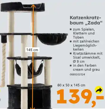 Globus Baumarkt Katzenkratzbaum „Zada" Angebot