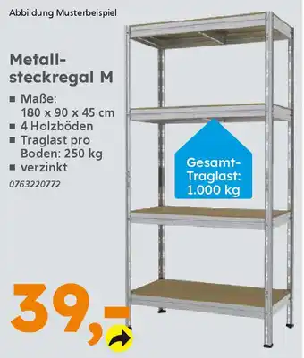 Globus Baumarkt Metallsteckregal M Angebot