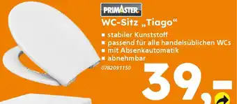 Globus Baumarkt PRIMASTER WC-Sitz ,,Tiago" Angebot